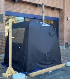 テント型サウナの一例